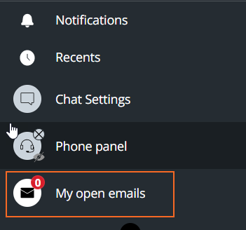 My open emails