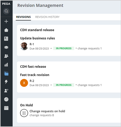 Revisions in Ops manager