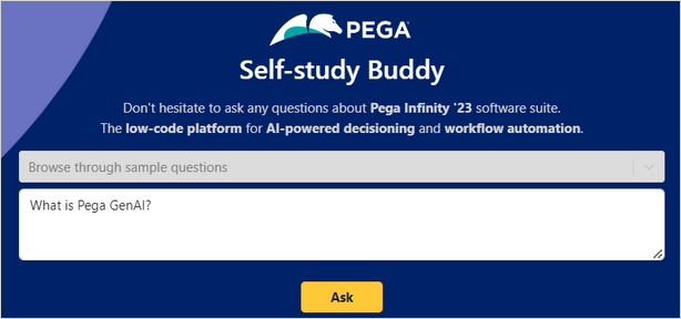 Self-study Buddy interface