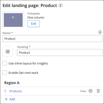 Adding the Products View to the Product Landing page