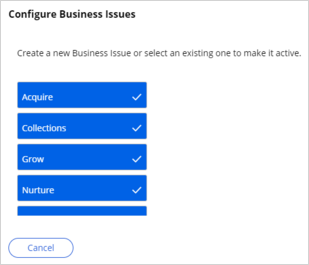 Create business issueconfigure business issue