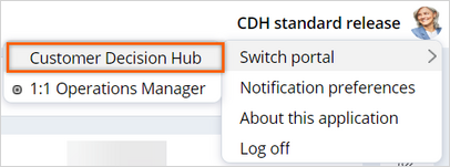 Portal switching to CDH