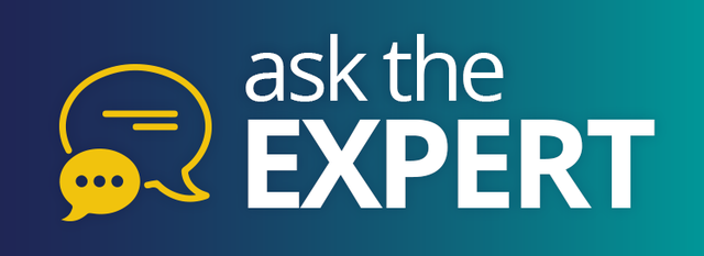Decorative image promoting the Ask the Expert series on Support Center